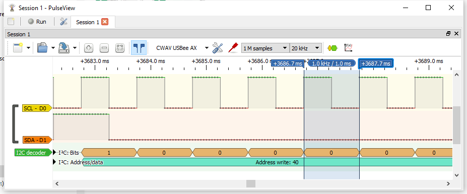 I2C SCL frequency